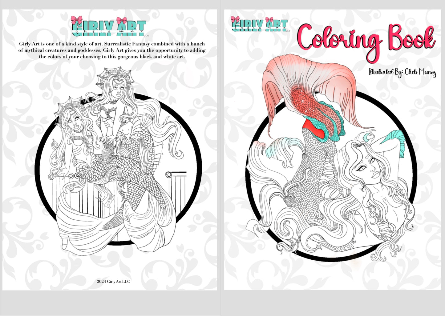 Girly Art Exclusive Coloring Book