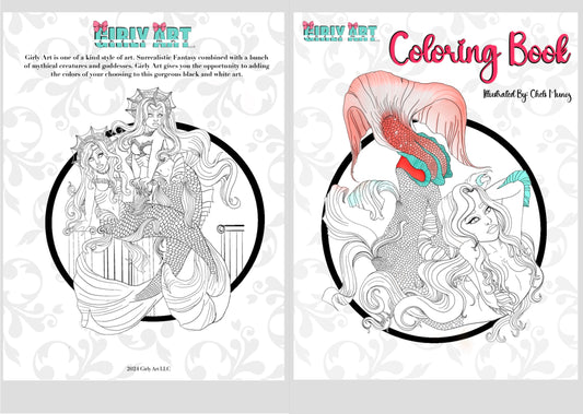 Girly Art Exclusive Coloring Book